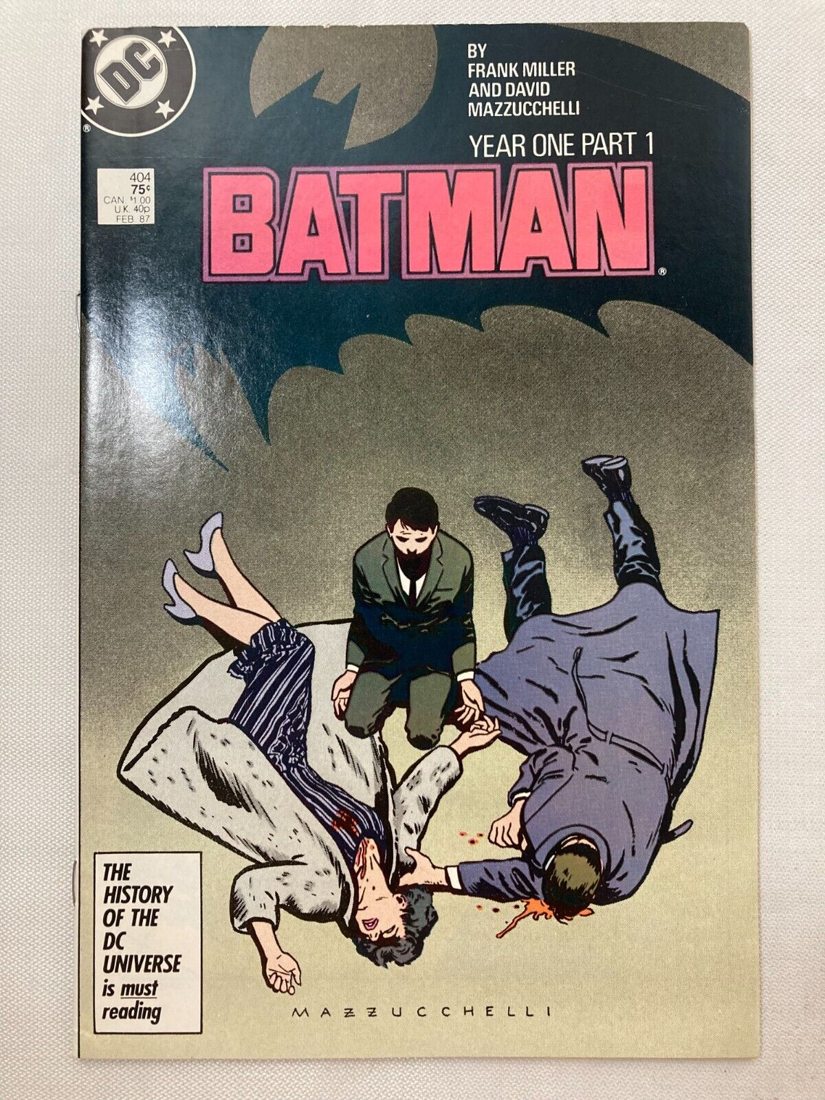 Batman #404 Year One Part 1 Frank Miller Selina Kyle App Mazzucchelli Cover
