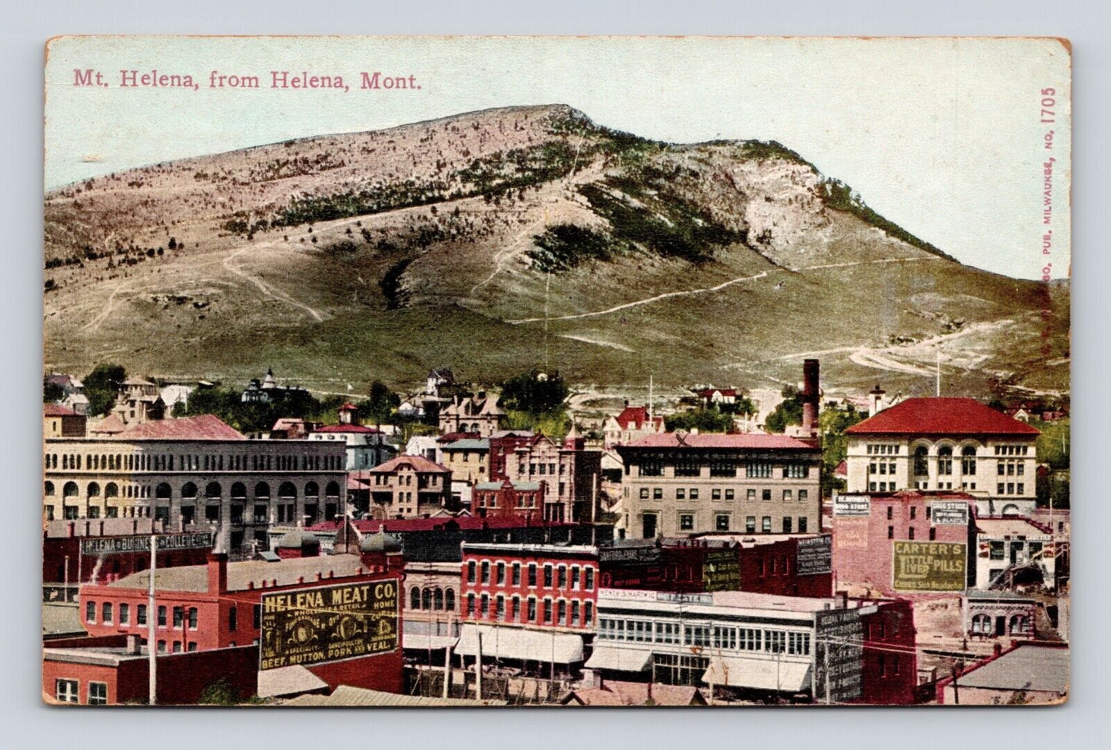 Antique Postcard Mount Helena MT Montana 1911 Cancel