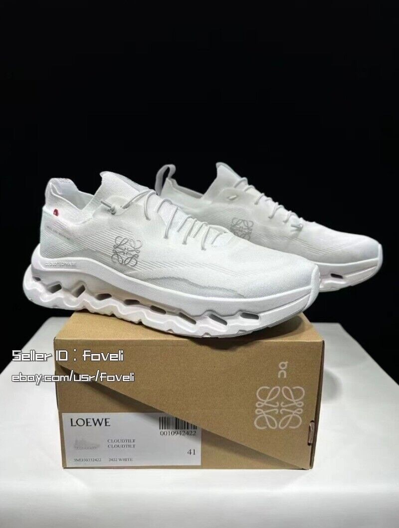 NEW On Cloud LOEWE Women's men Running Shoes pure white  New Lightweight shoes