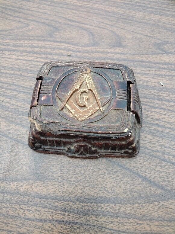 Vintage 1940s Masonic, Mason lodge keepsake box