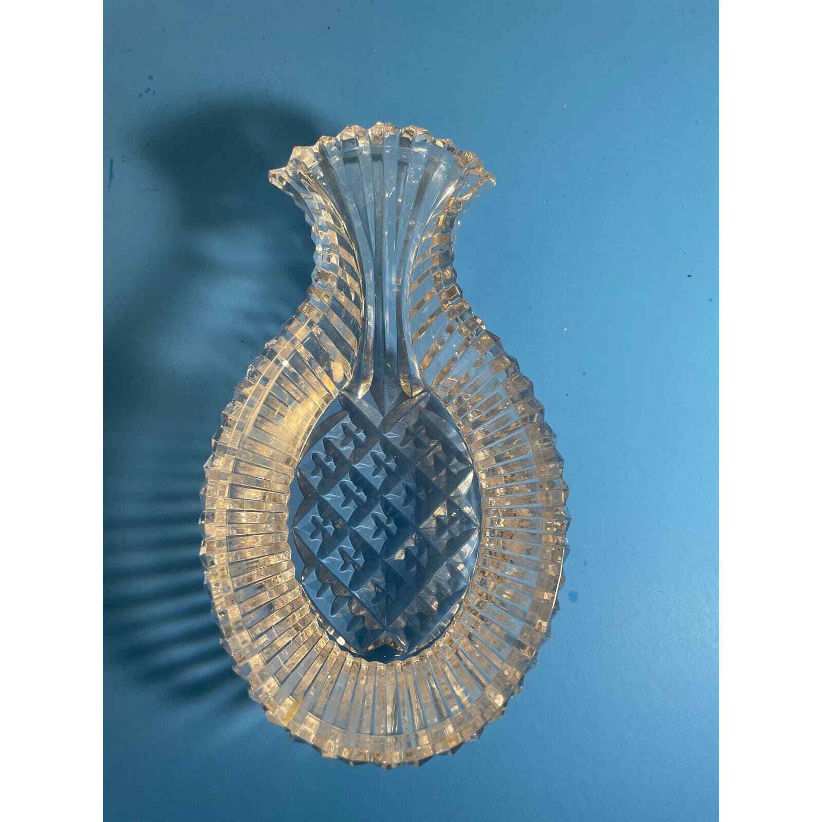 Unique Vintage Waterford Crystal 6 1/2 Inch Pineapple Hospitality Dish