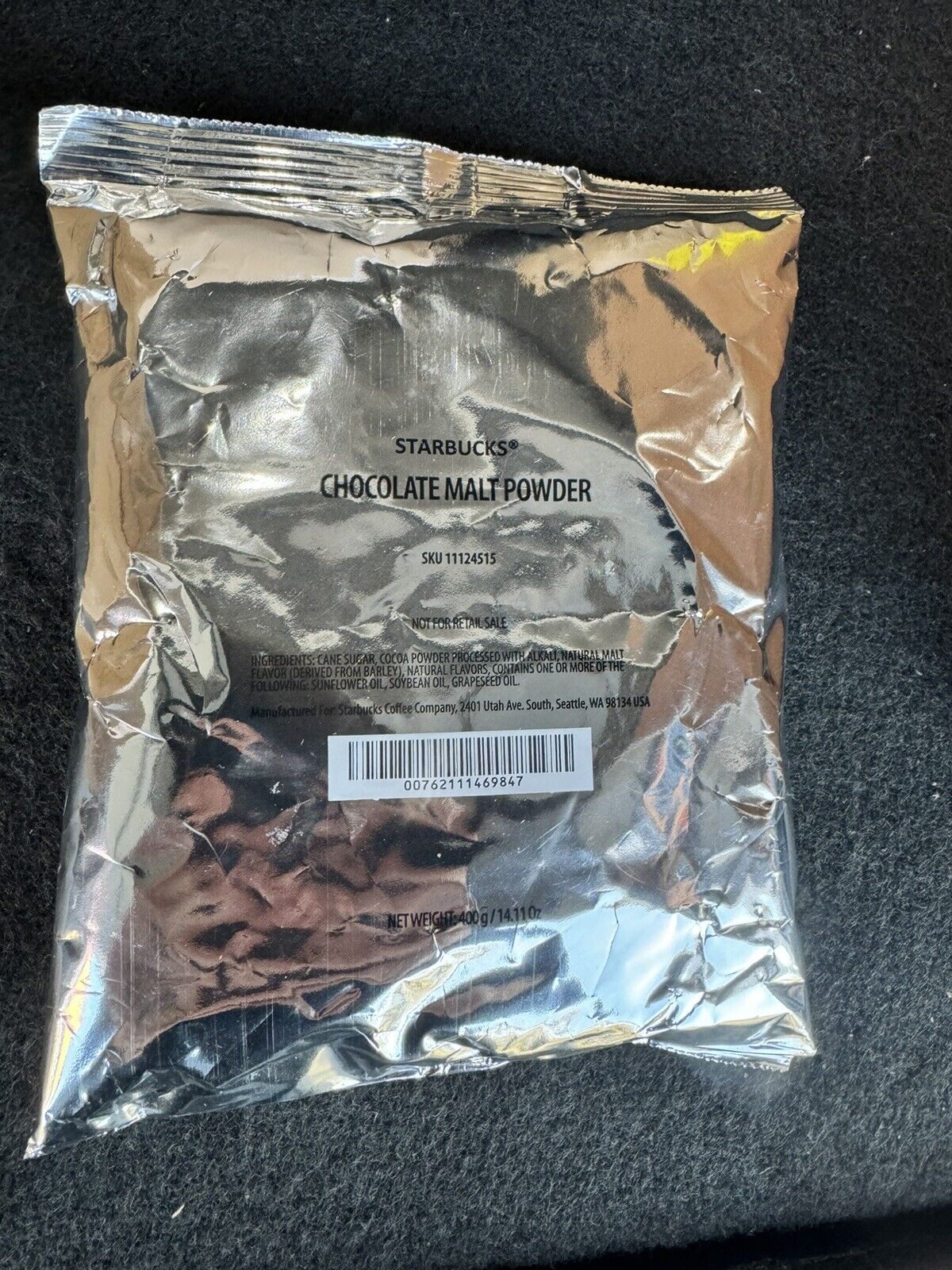 Starbucks Chocolate Malt Powder 14oz Sealed Bag FRESH