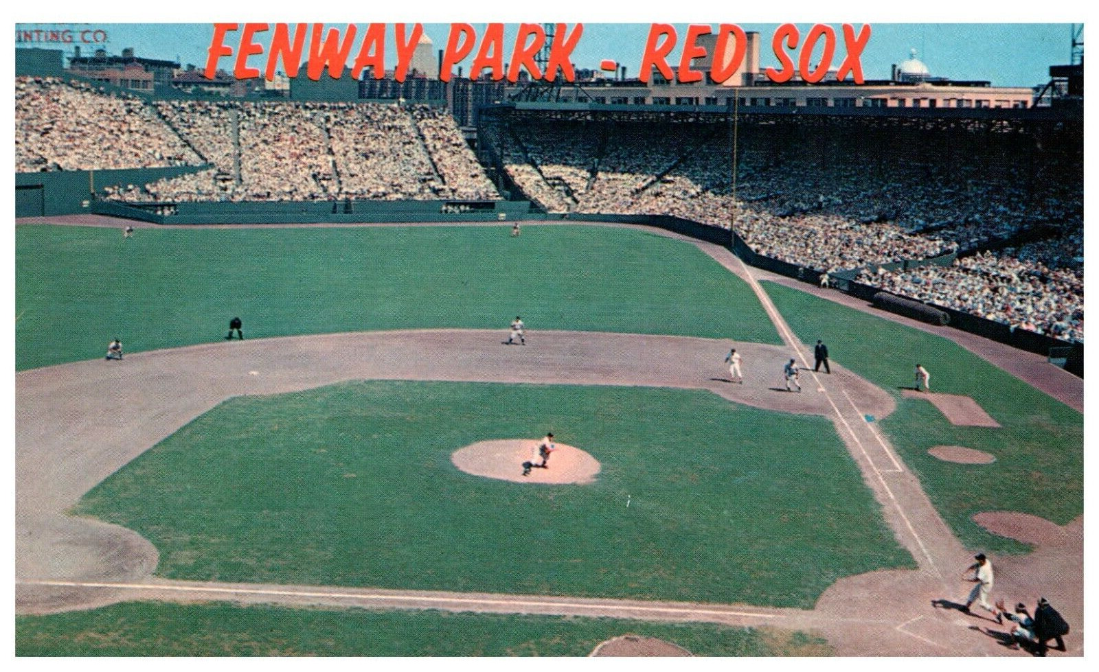 Postcard MA Boston Fenway Park Home of the Boston Red Sox Baseball 1960\'s