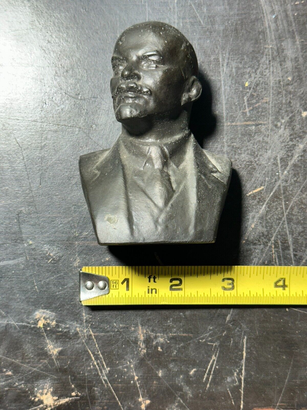 Vintage Vladimir Lenin Figure Sculpture Bust Communist Interior Soviet Ceramic