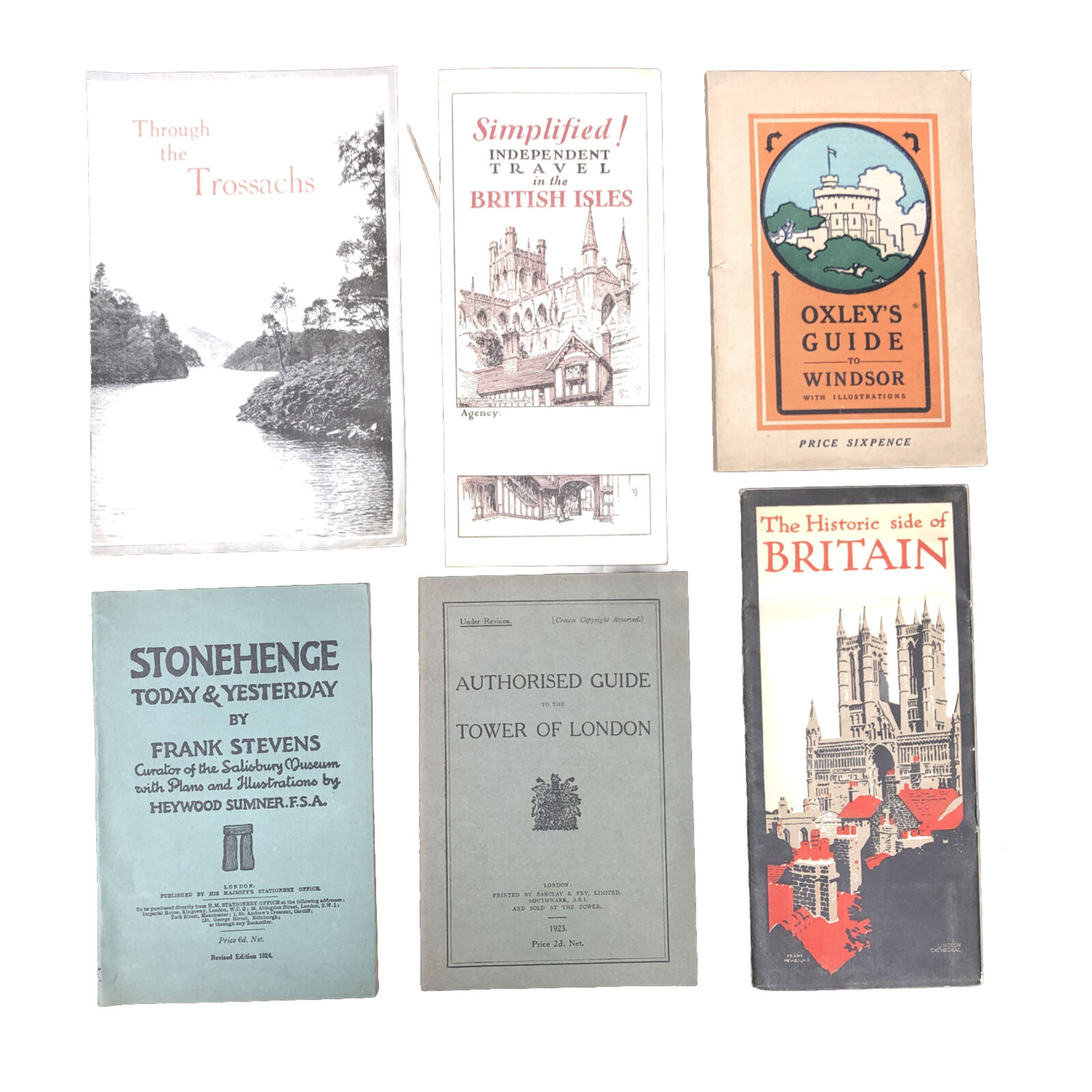 Vintage UK Travel Booklet Brochure Lot Of 6 from 1920s