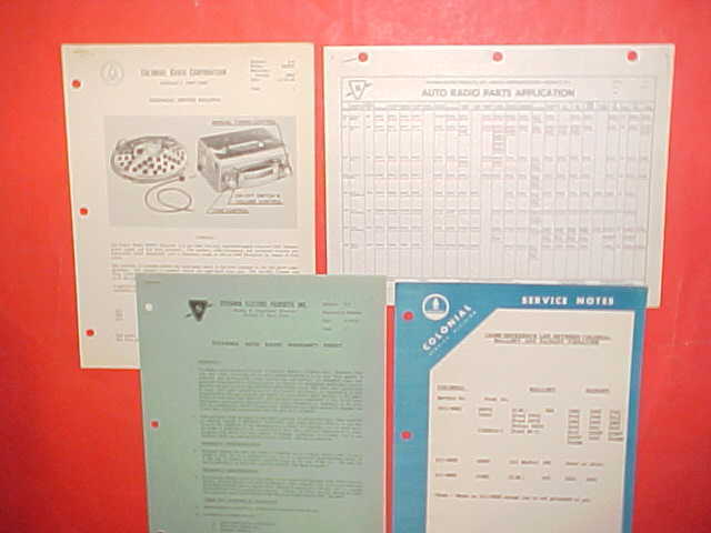 1948 1949 WILLYS-OVERLAND JEEP COLONIAL SYLVANIA RADIO SERVICE MANUAL MODEL 8030