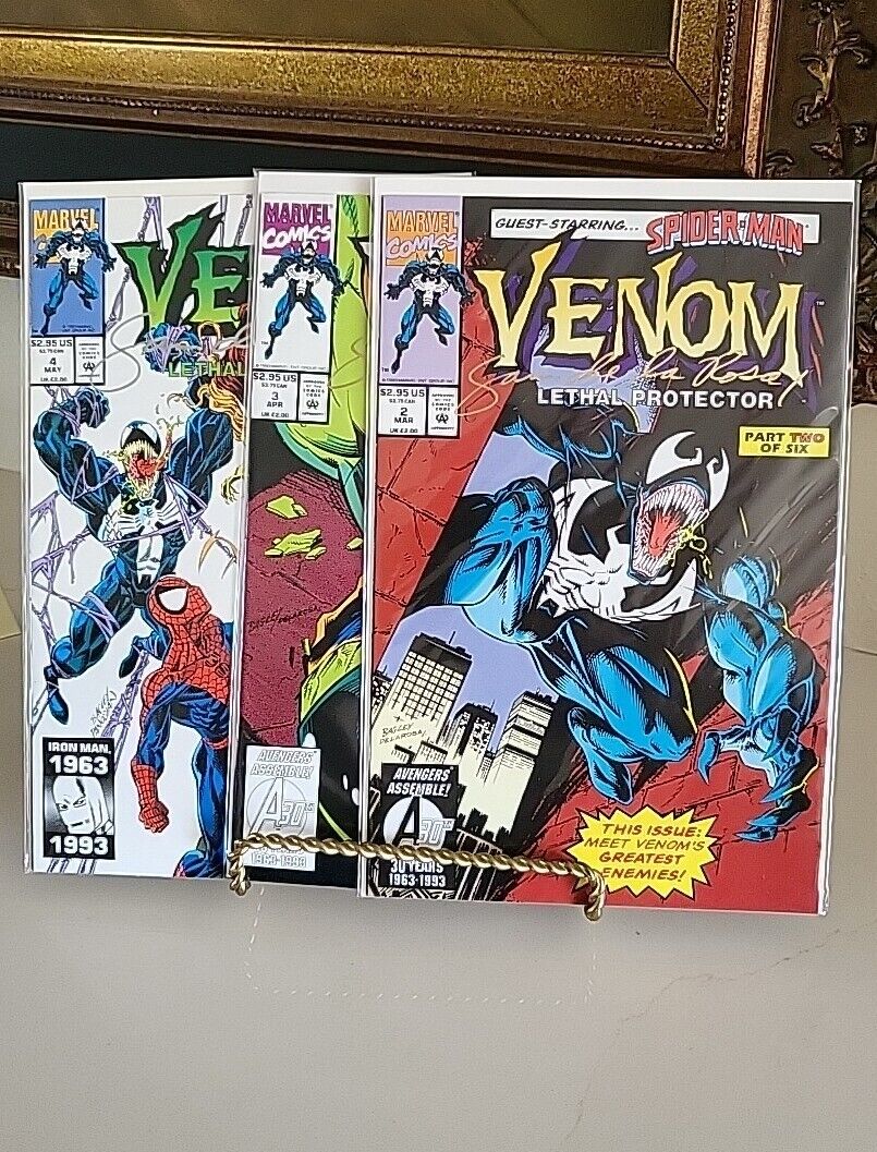 Venom: Lethal Protector #2 #3 #4 SIGNED Sam De La Rosa Lot Of 3 Read Description