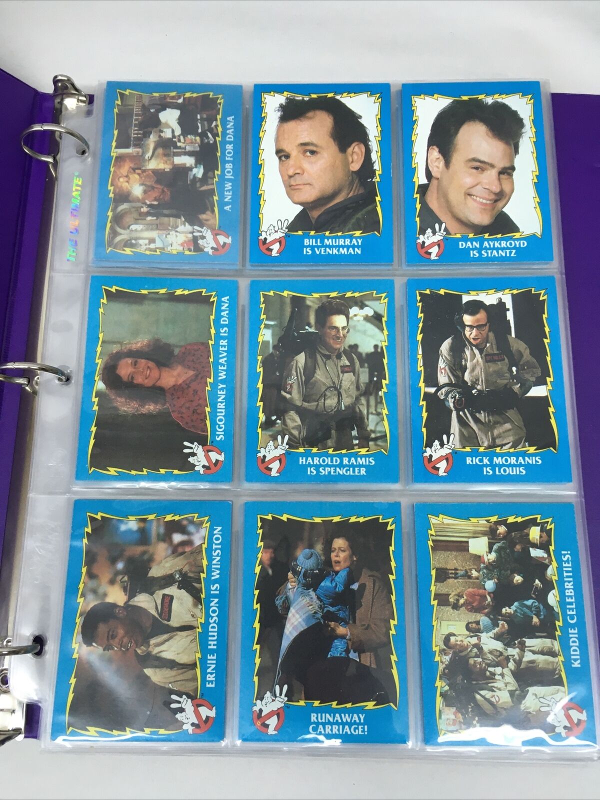 GHOSTBUSTERS 2 1989 Near Complete 85/88 Trading Card Set & 11 Sticker Card Set