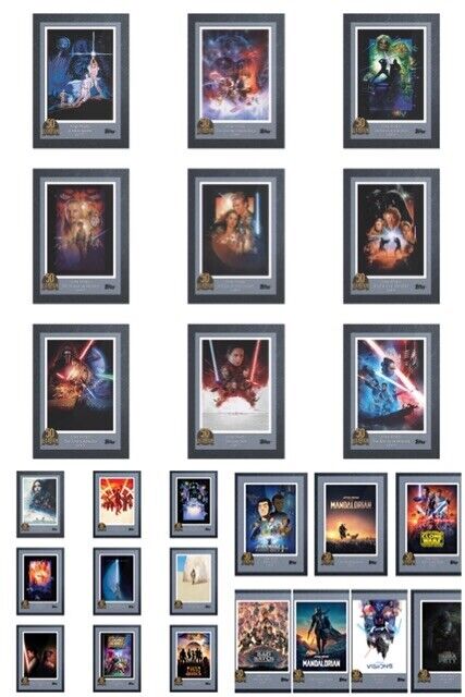 Star Wars Topps Lucasfilm 50th Anniversary Complete 1-25 Card Set (2021)   NEW