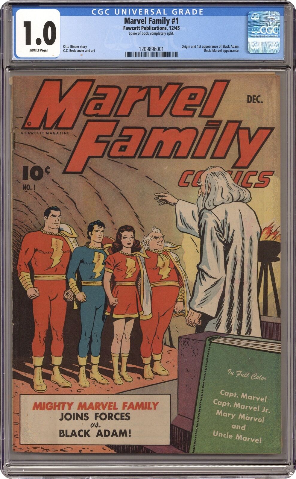 Marvel Family #1 CGC 1.0 1945 1209896001 1st app. Black Adam