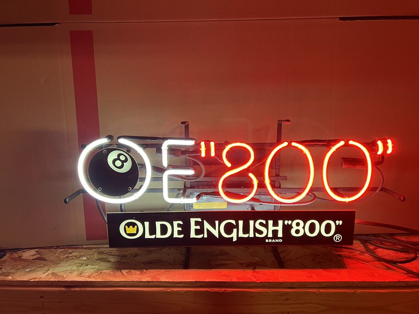 Olde English 800 8 Ball - Neon Sign - Very Rare