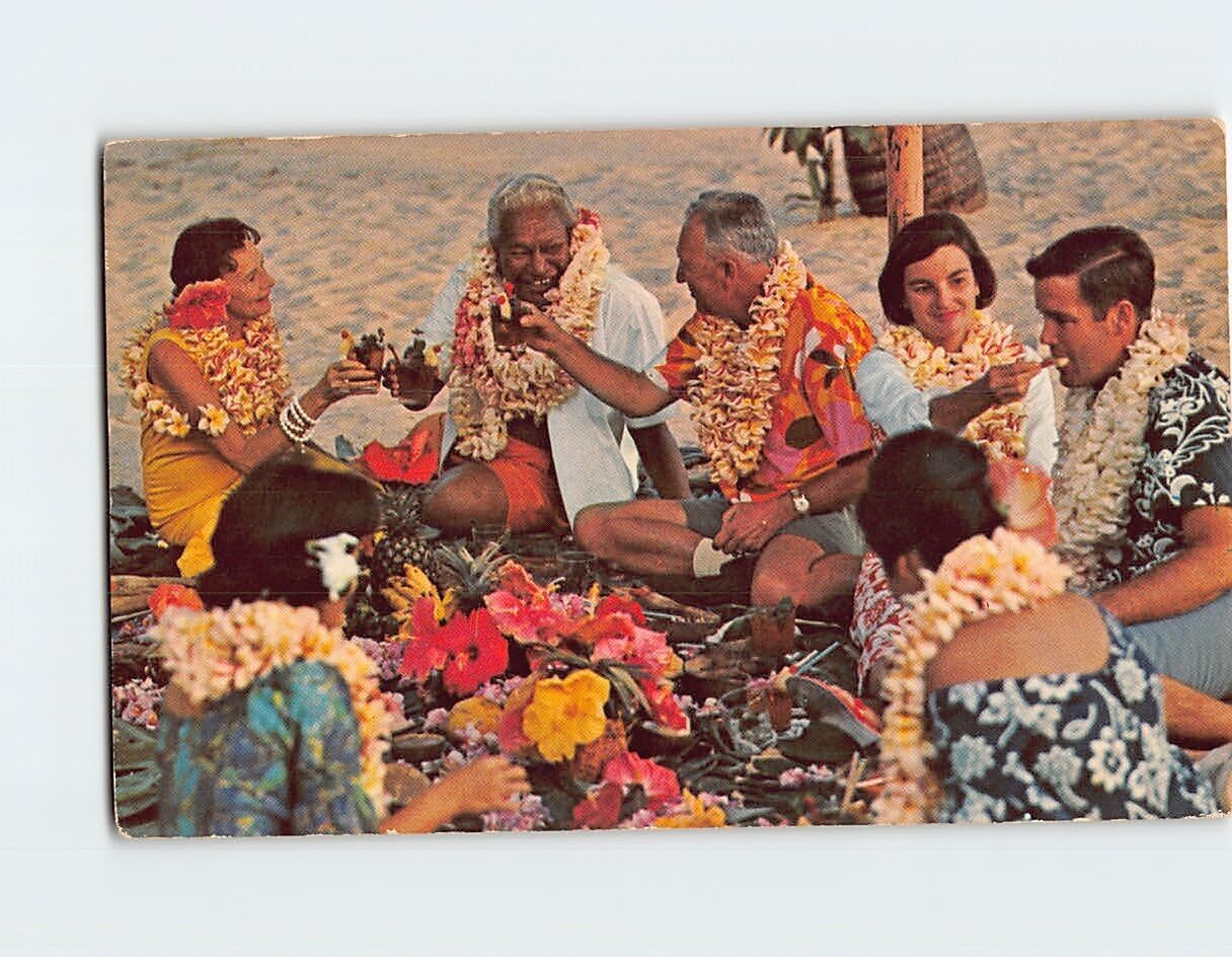 Postcard Luau At Sunset Hawaii USA