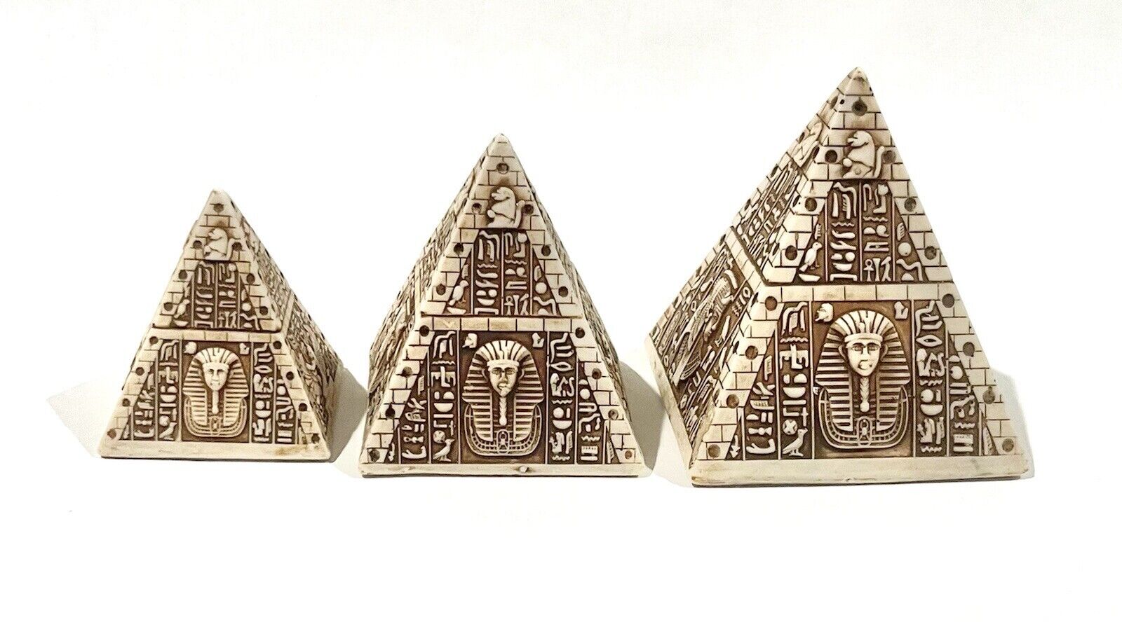 Set Of Three Egyptian Pyramids