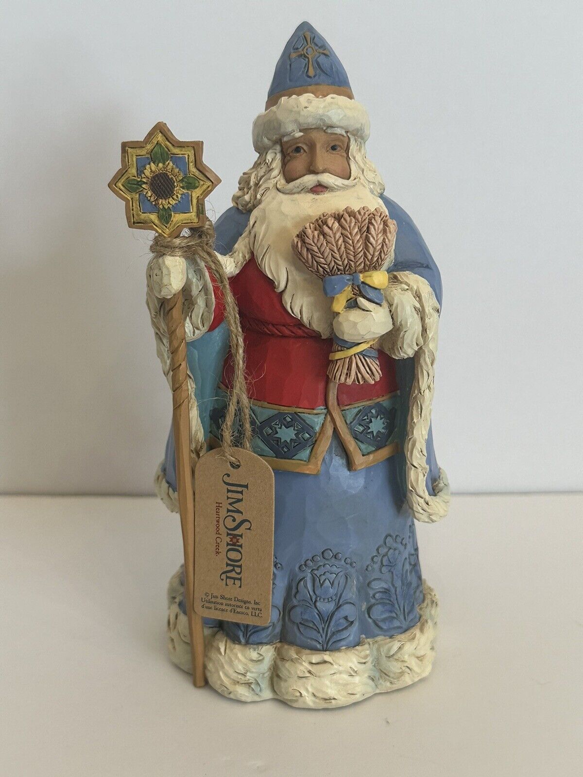 Jim Shore Ukrainian Christmas Wishes Ukrainian Santa 6004236 Santa\'s Around Worl