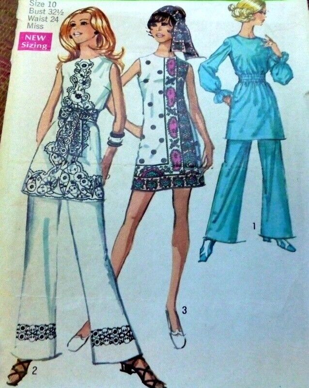 *LOVELY VTG 1960s DRESS Sewing Pattern 10/32.5
