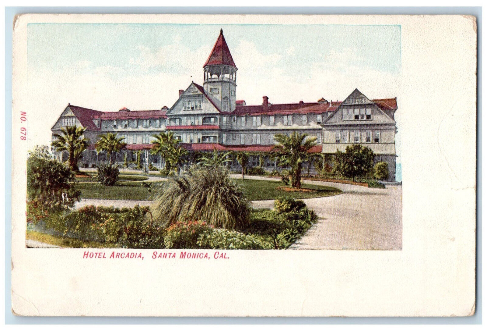 c1905 Hotel Arcadia Santa Monica California CA Antique Unposted Postcard