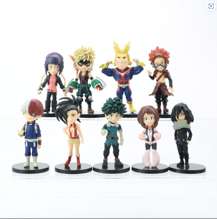 9pcs/set 8cm New My Hero Academia Anime PVC Action Figure Toy Gift US Seller