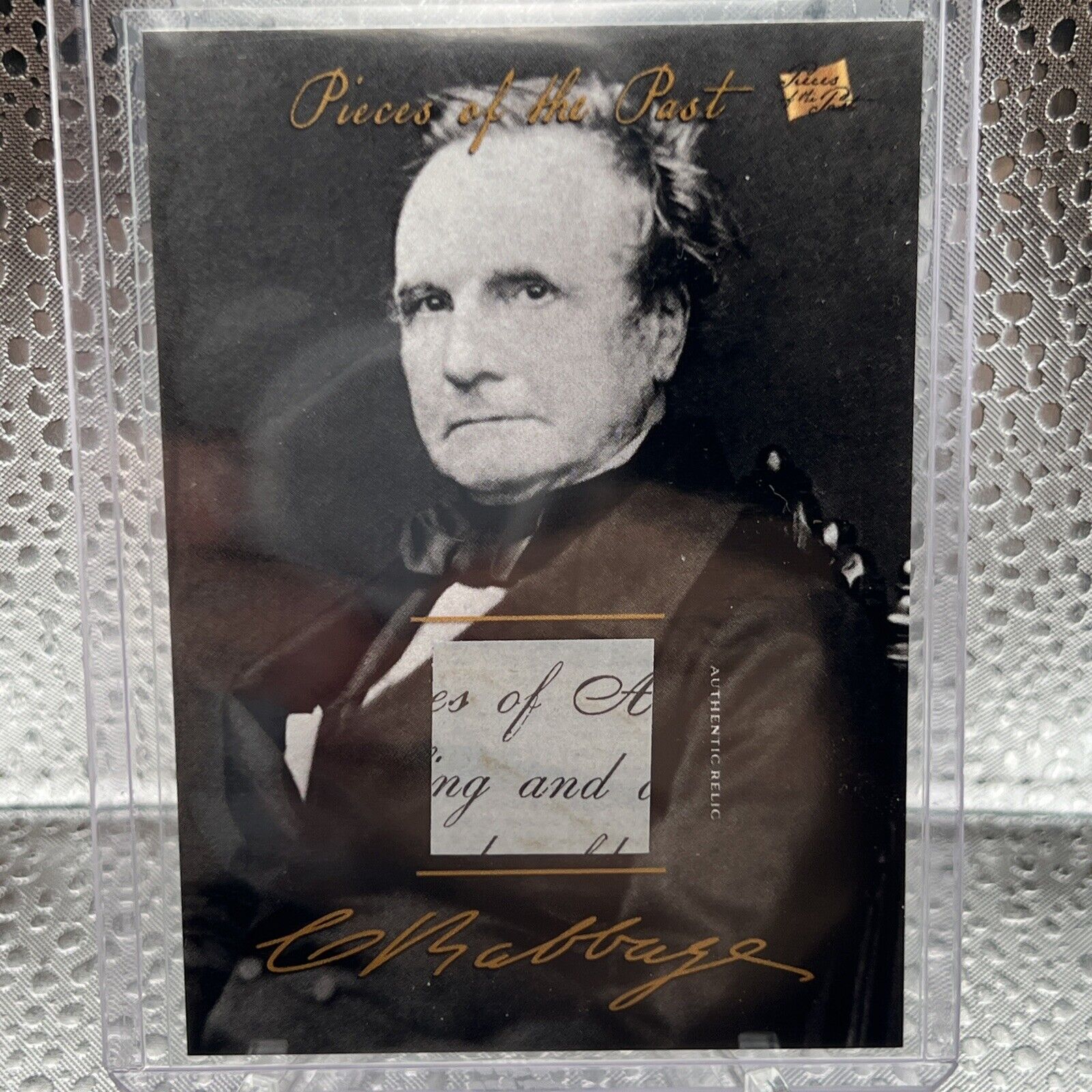 2024 Pieces Of The Past Handwriting RELIC Charles Babbage #25