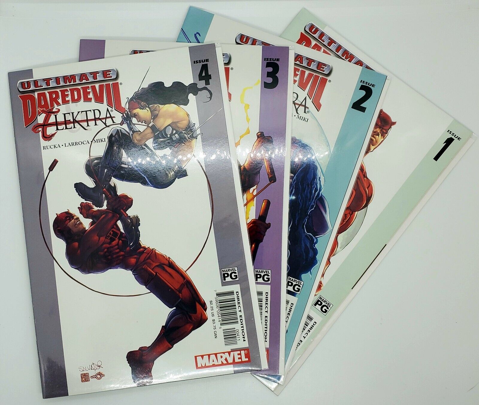 Ultimate Daredevil Elektra #1-4 Complete Full-Set Marvel, 2003 1st Print Mint🔥