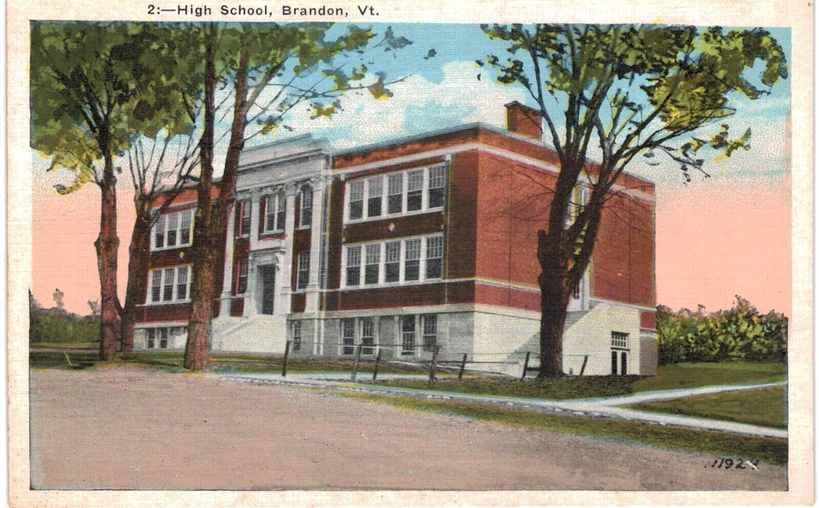 Brandon High School 1910      VT 