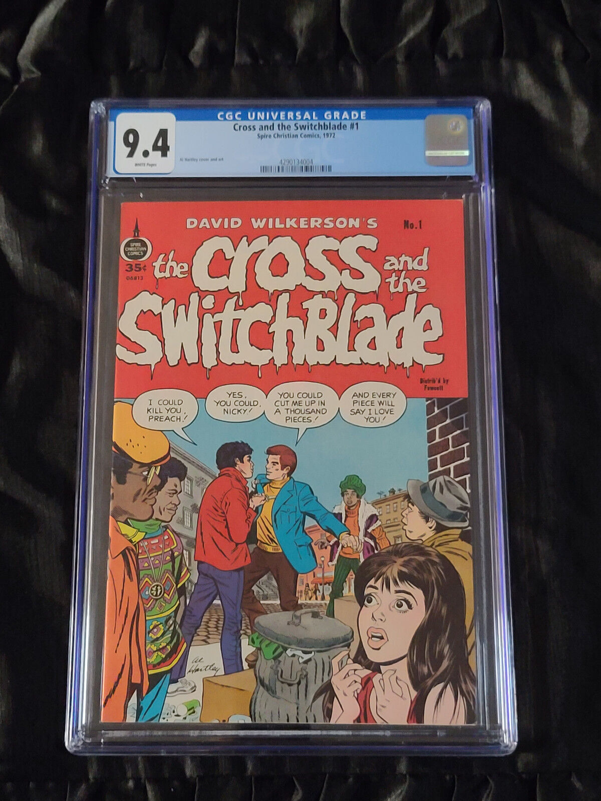 Spire Christian Comics 1972 Cross and the Switchblade #1 CGC 9.4 RARE 0.35 cent