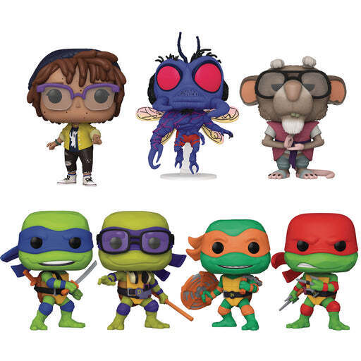 NEW/MINT FUNKO POP Teenage Mutant Ninja Turtles MUTANT MAYHEM-Set of 7~FREE SHIP