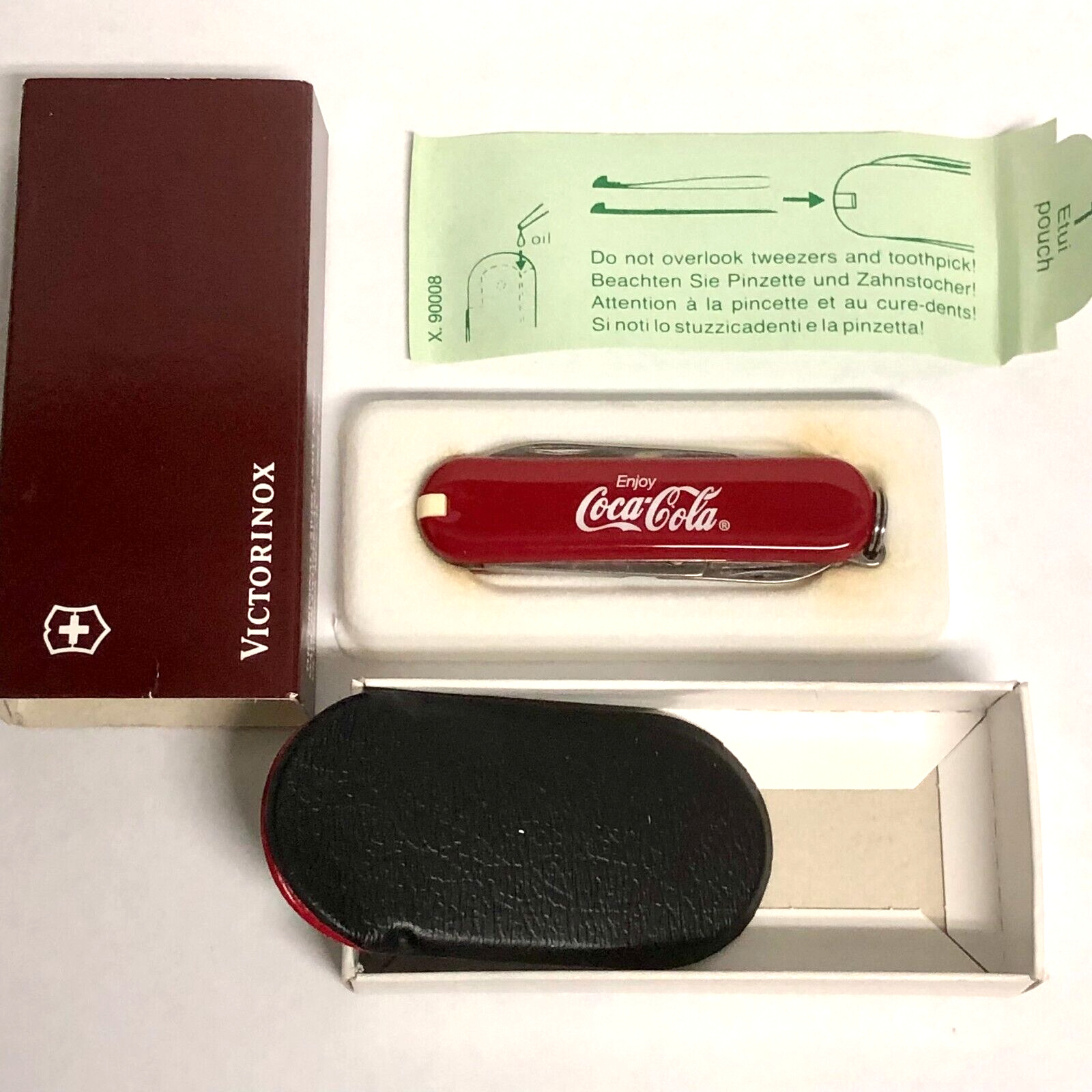 Victorinox Swiss Army Classic SD Pocket Knife - Red Very Rare Coca-Cola Logo