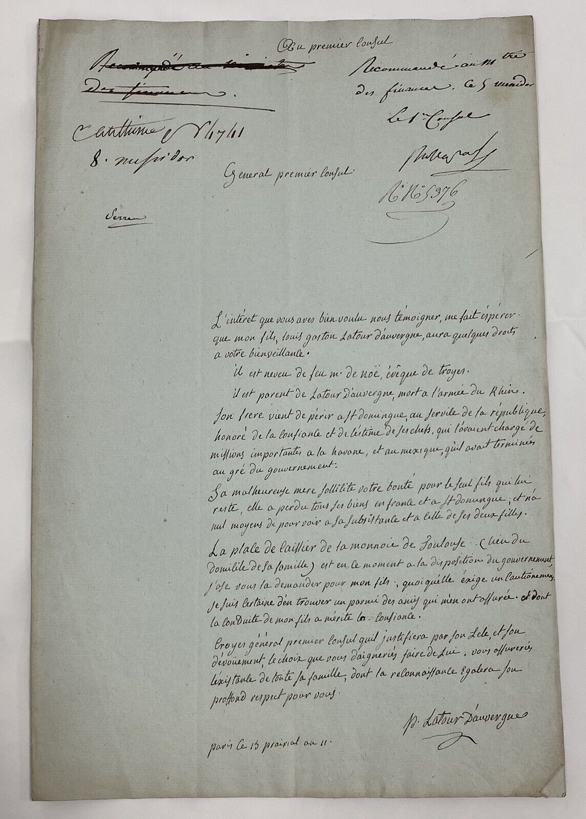 Napoleon Bonaparte Document FULL AUTOGRAPH Signed While Emperor 1811 PSA LOA