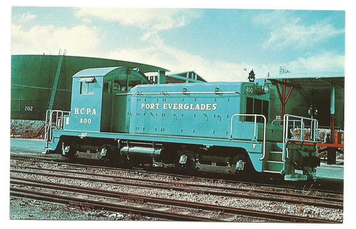 Port Everglades FL Railroad Postcard RR