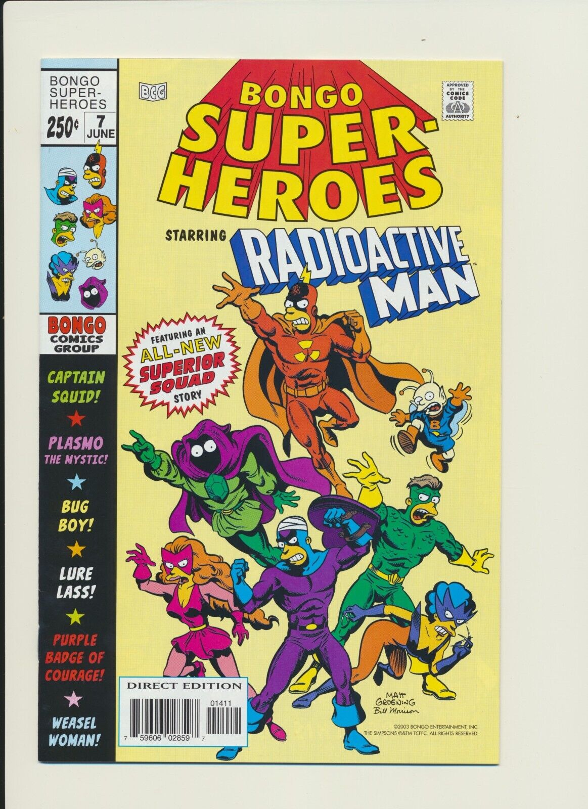 Bongo Super Heroes Feat Radioactive man 2003 Bongo comicsHi res Scans