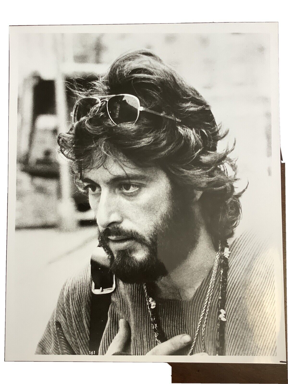Al Pacino filming of Serpico 1973 8” x 10” glossy photograph black white photo