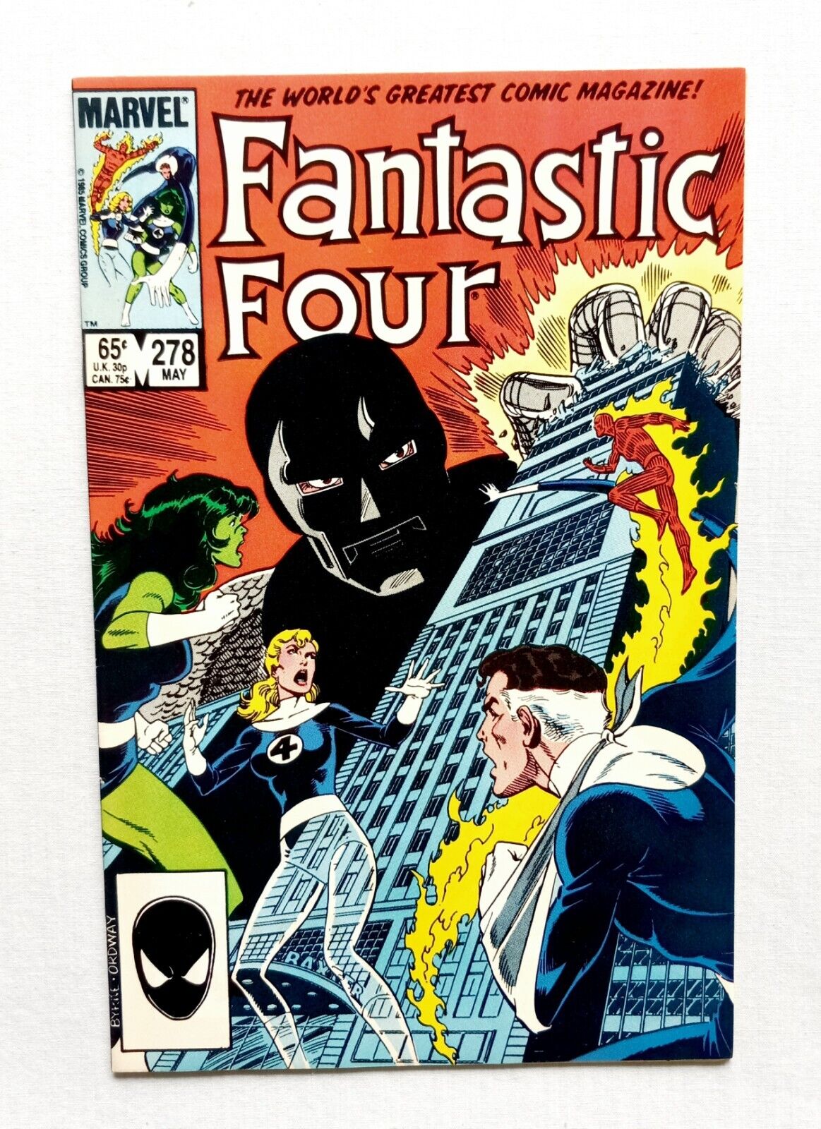  Fantastic Four #278 - Origin of Dr. Doom Controversial Racist Word Issue 1985 