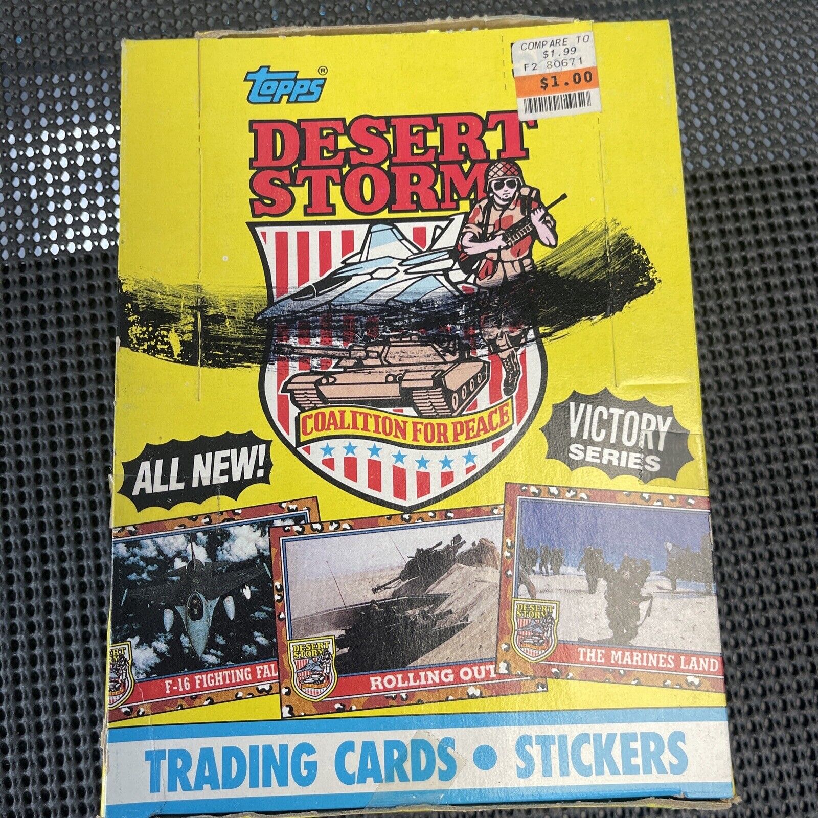 TOPPS 1991 DESERT STORM Victory Series Trading Cards Full Box 36 Sealed Packs