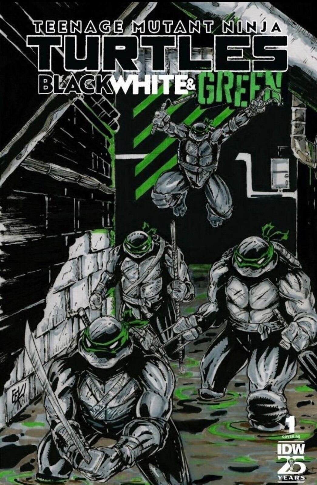 TMNT: Black, White, and Green #1 Limited Print Retail Exclusive