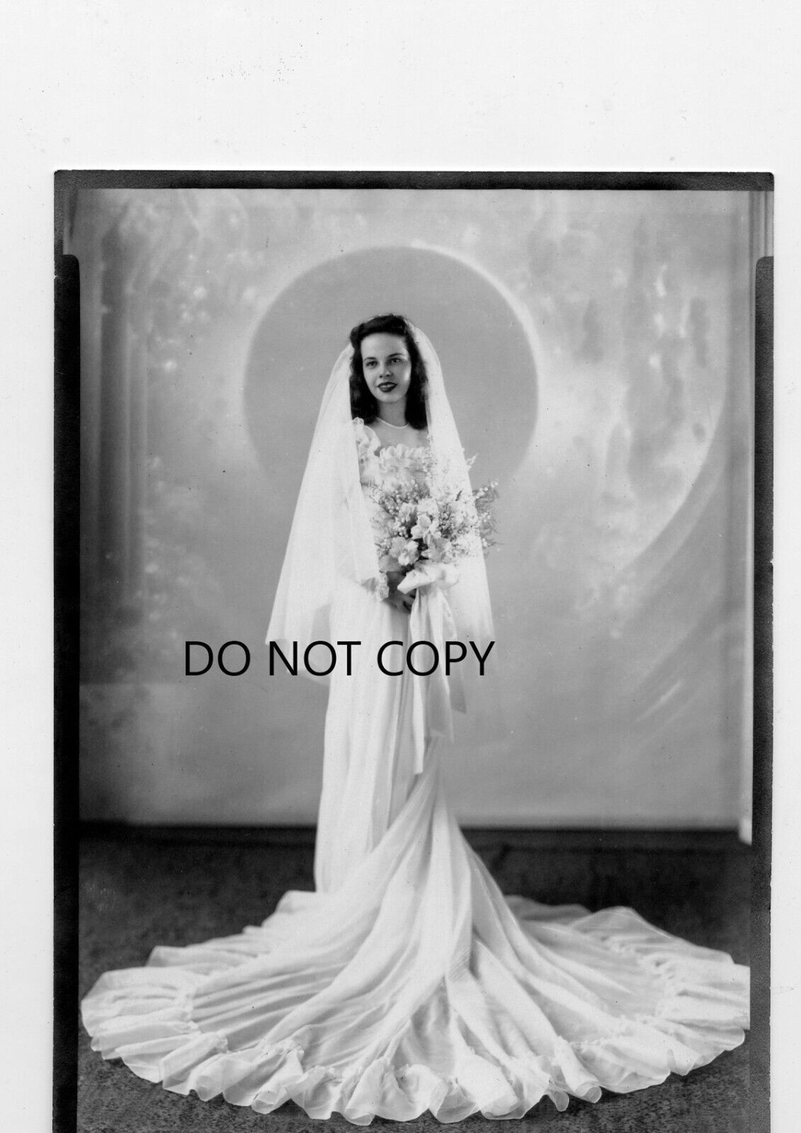 portrait lady in wedding dress  photograph