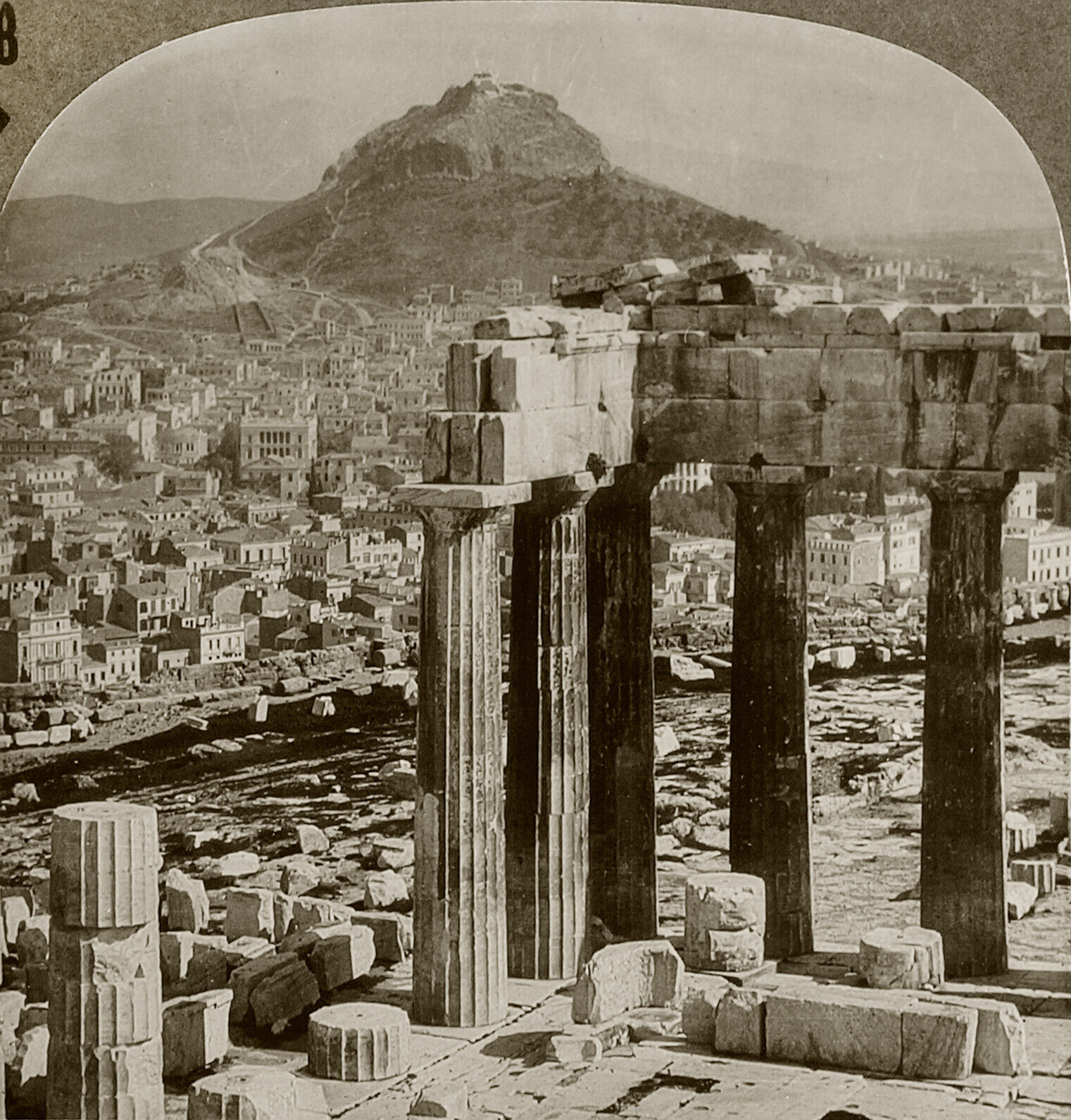 Keystone Stereoview The Parthenon, Athens, Greece From 600/1200 Card Set #688 T2