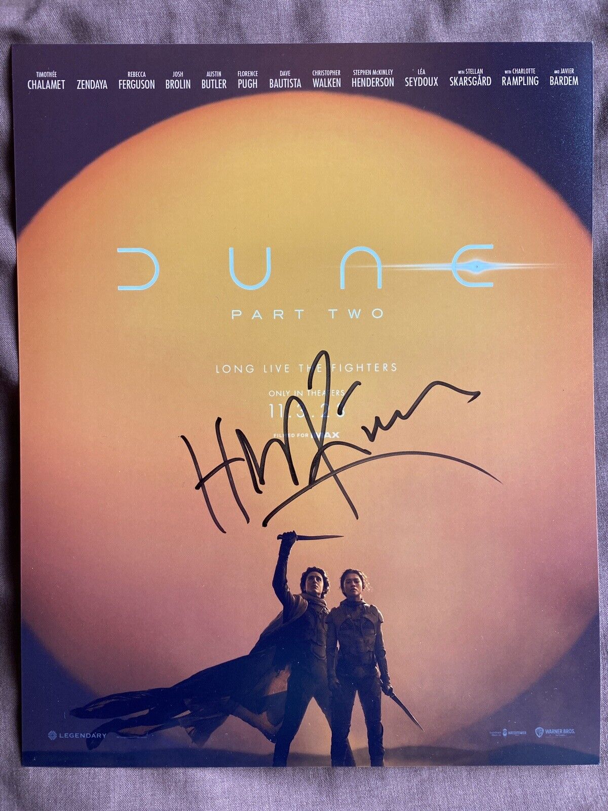 Hans Zimmer Genuine Autograph, Signed In Person, 10x8 Photo, Dune 2.