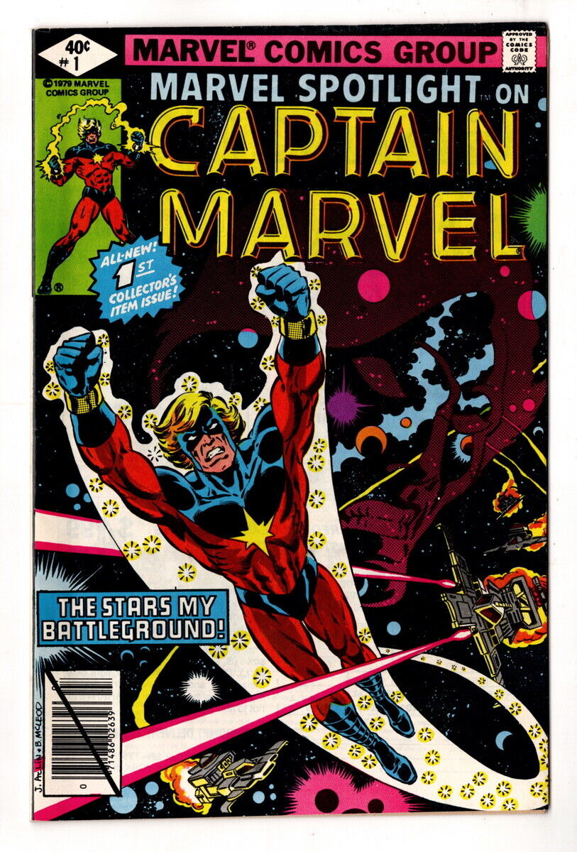 Marvel Spotlight on Captain Marvel #1, The Saturn Storm 1979, HIGHER GRADE