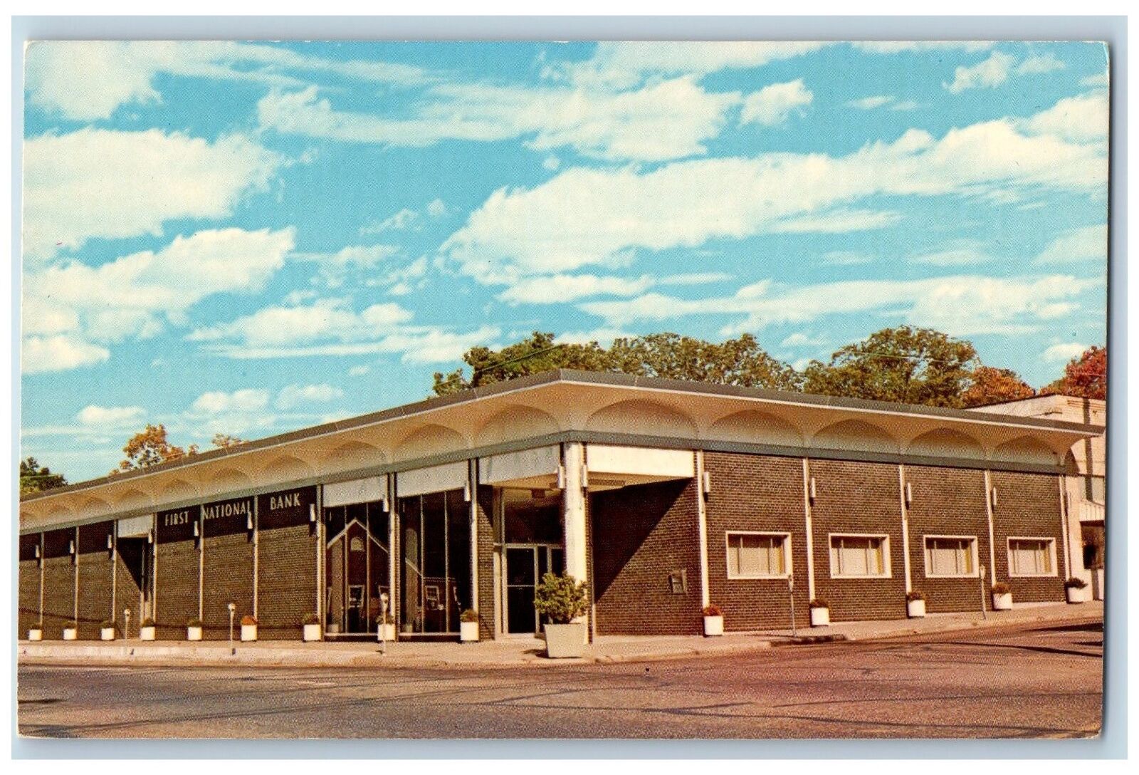 Ruston Louisiana LA Postcard The First National Bank Building Exterior c1960\'s
