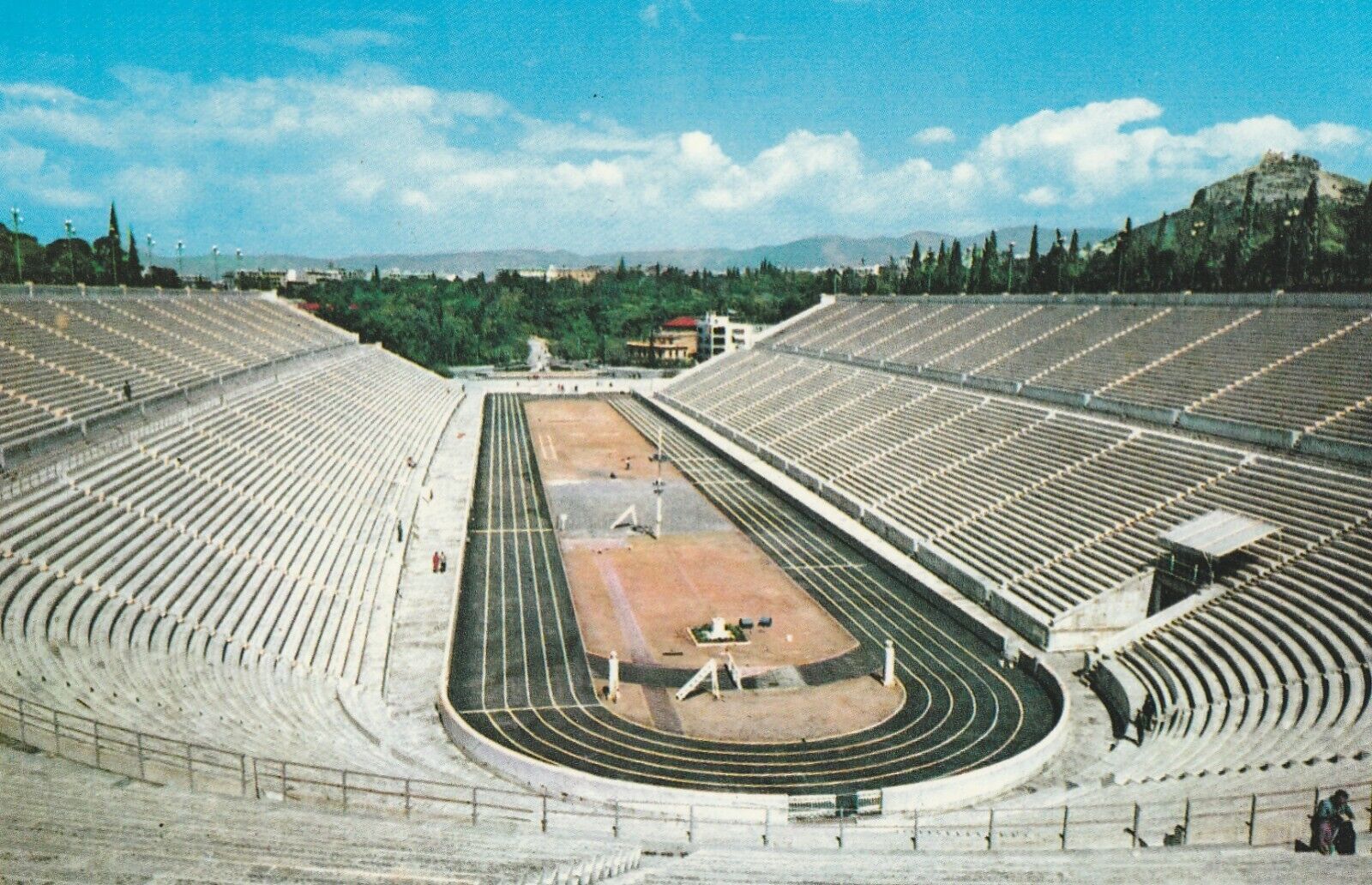 Vintage Postcard Athens Greece The Stadium Photograph Unposted Printed in Greece