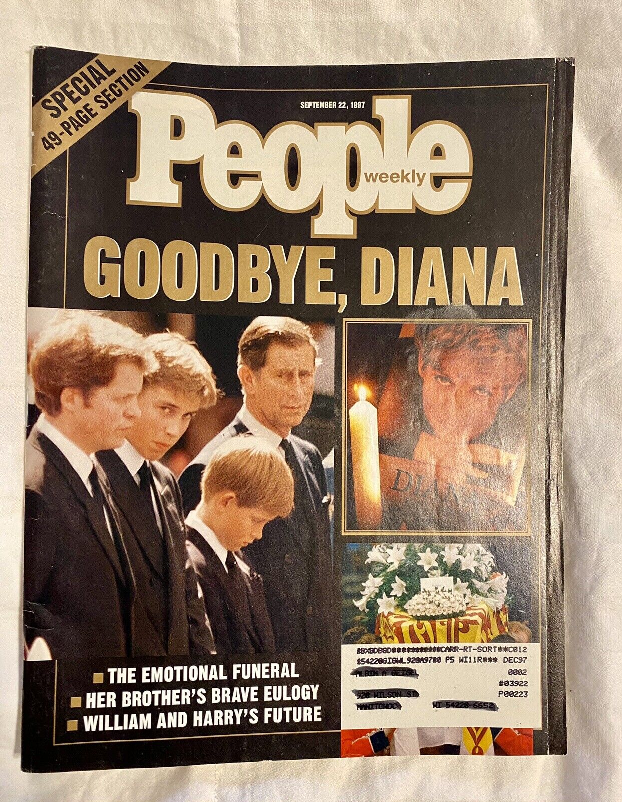 People Magazine-Goodbye Diana, Princess Of Wales-September 27, 1997