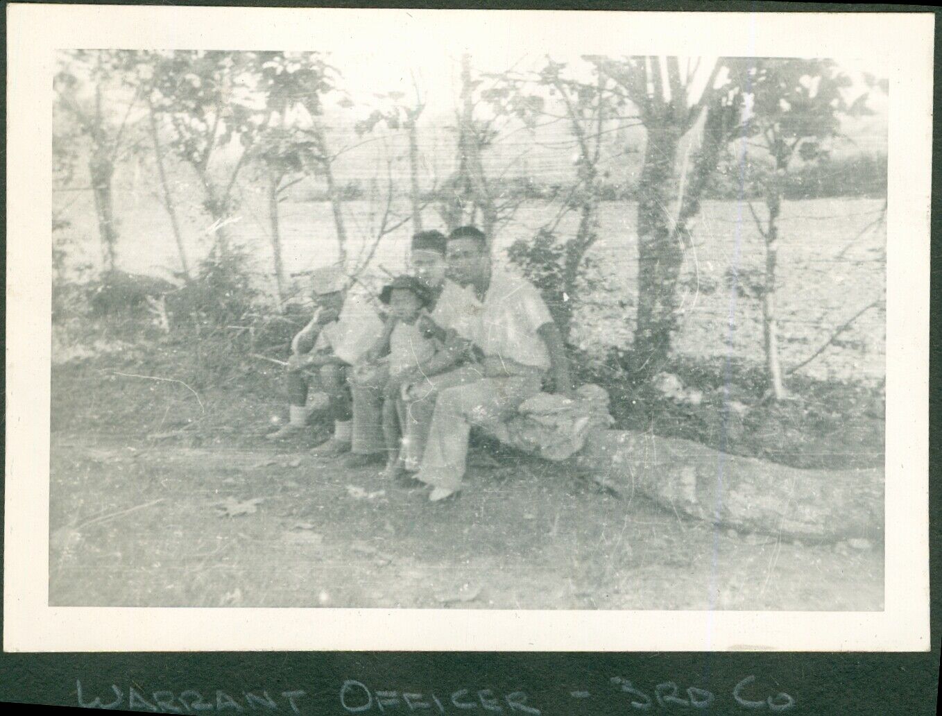 1944 WWII CBI GI\'s Ledo Road Burma  Photo HQ China\'s 3rd Co Warrent Officers