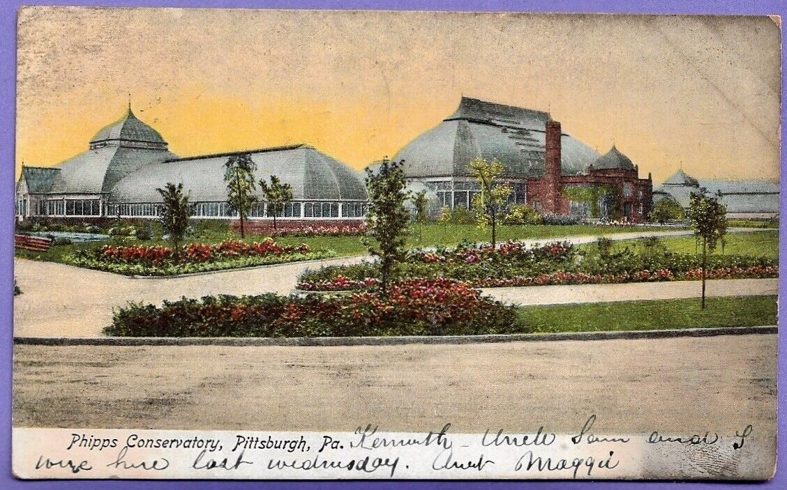 Antique 1906 Undivided Back Postcard:  PHIPPS CONSERVATORY, Pittsburgh, PA