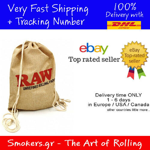 1x Original / Official RAW Drawstring Bag - Tan