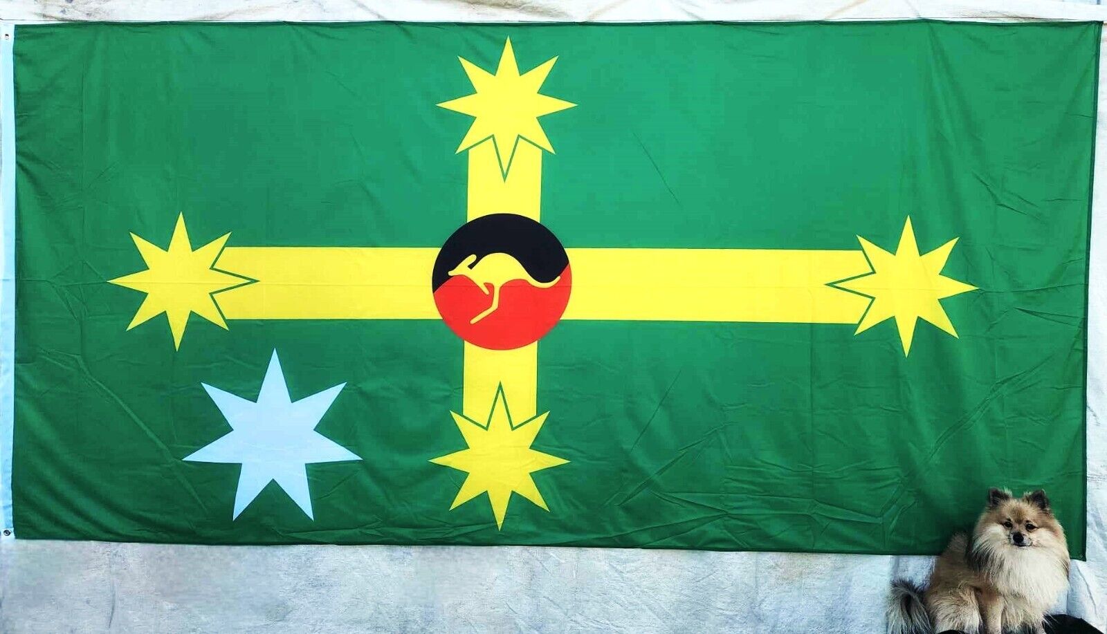 Extra Large Alternative Australian Flag   Pom not included