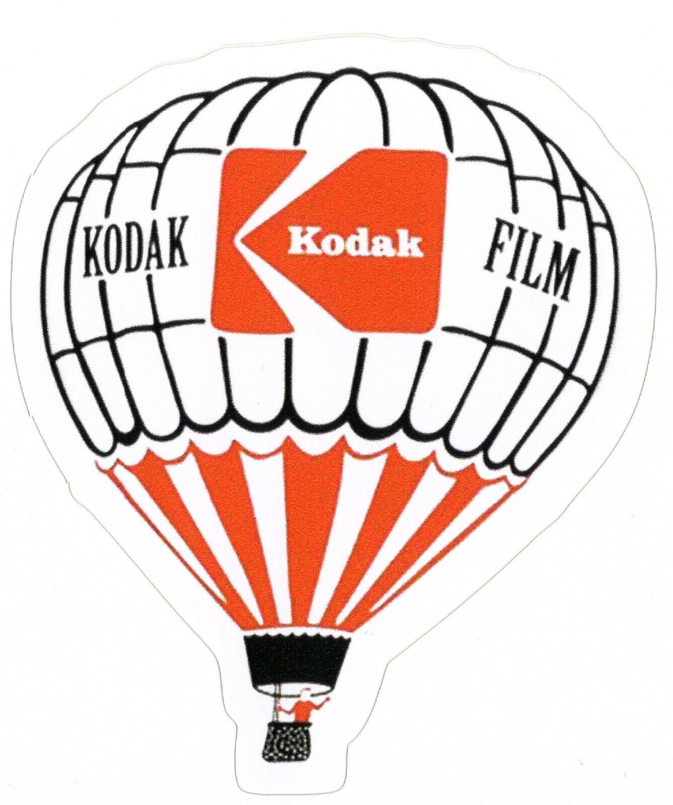 Kodak Film Hot Air Balloon Logo Sticker (Reproduction)