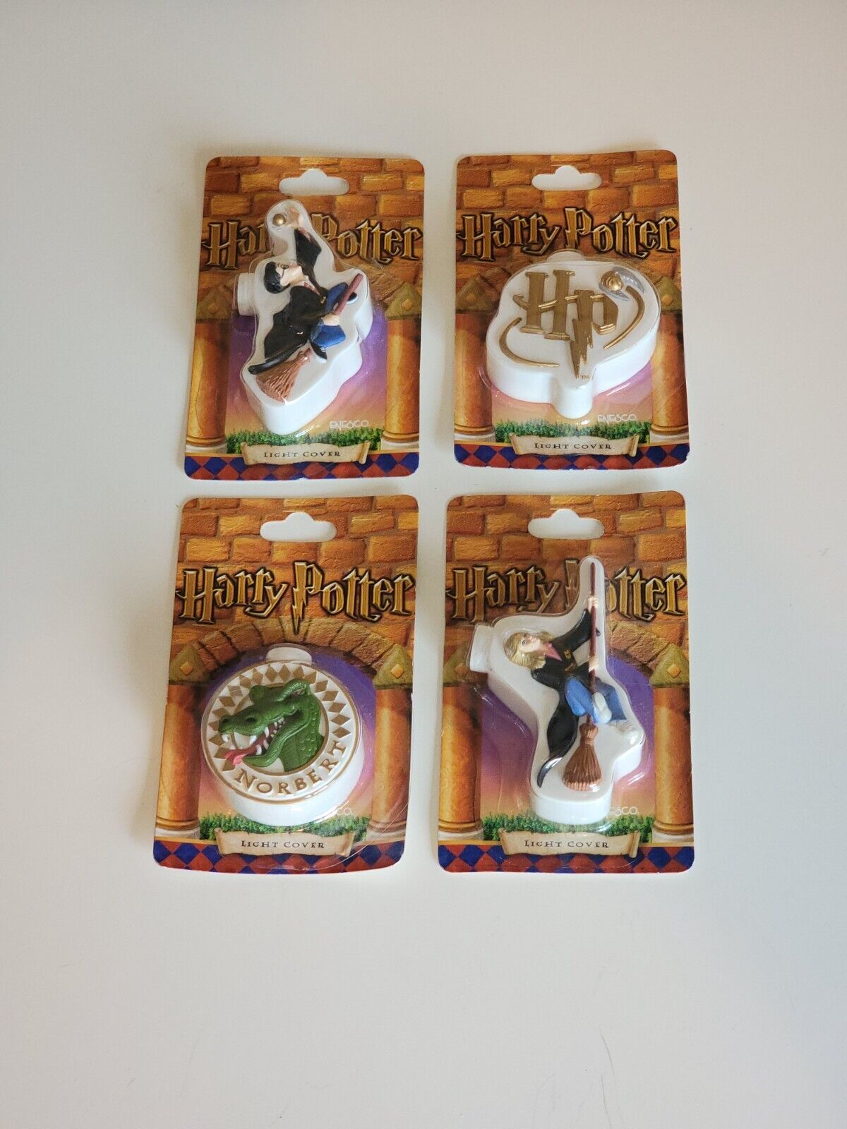 Vintage Harry Potter Enesco Light Covers Set of 4 New