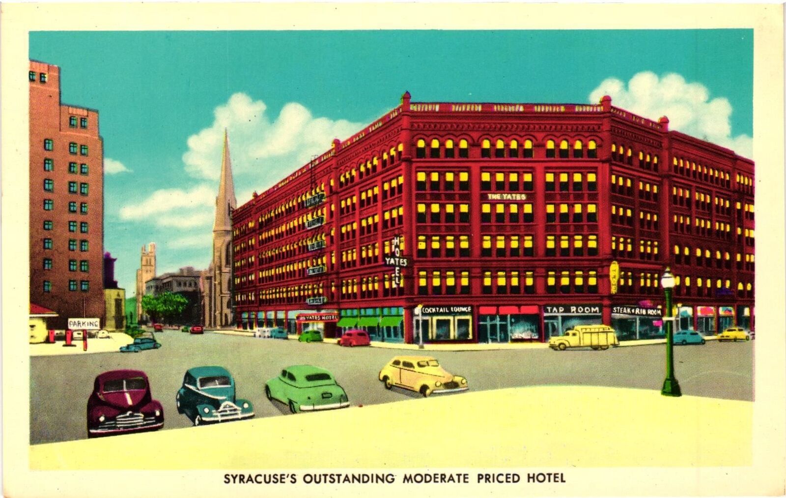 VTG Postcard- ODK-42. Syracuse\'s Outstanding Moderate Priced Hote. Unused 1940