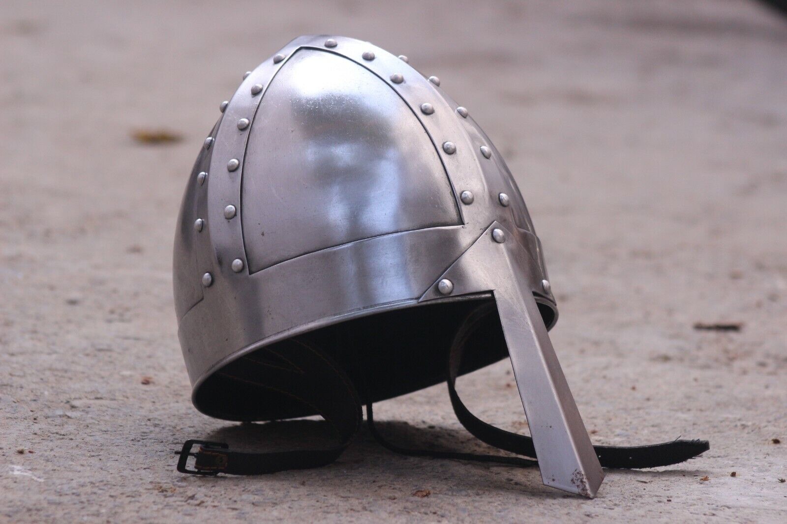16GA SCA Medieval Knight Viking Nasal Helmet Warrior Nose Helmet