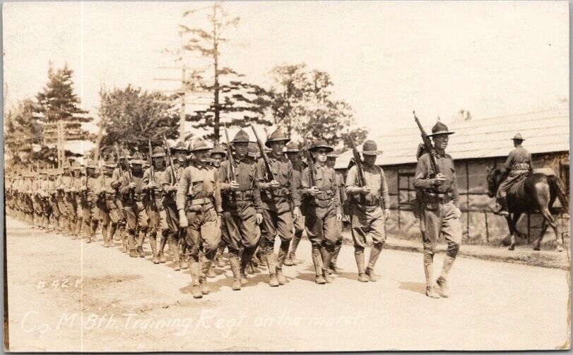1910s Military RPPC Photo Postcard \